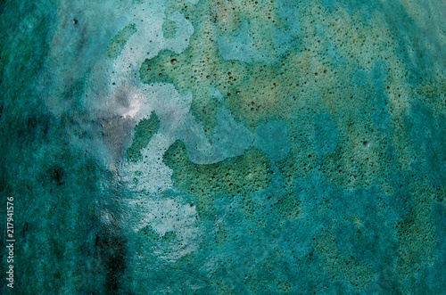 Blue green Pottery Glaze Abstract photo