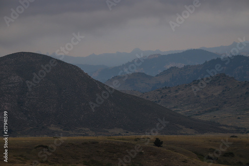 Wyoming Morning Mountains