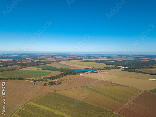 agronegócios plantação aérea