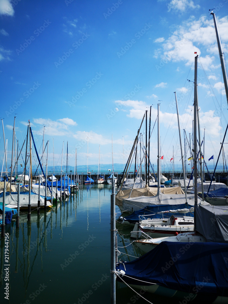 Obraz premium Boote in Friedrichshafen