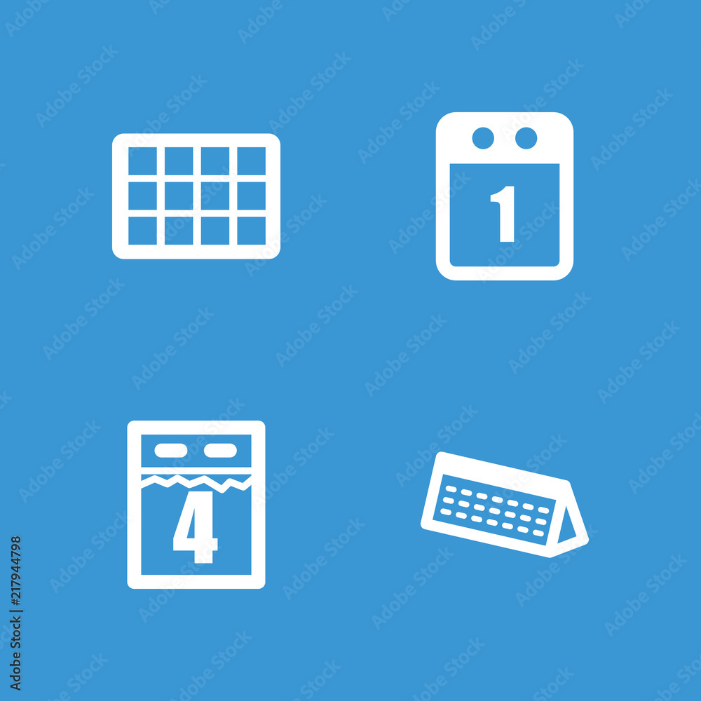 Collection of 4 may filled icons Collection of 4 may filled icons