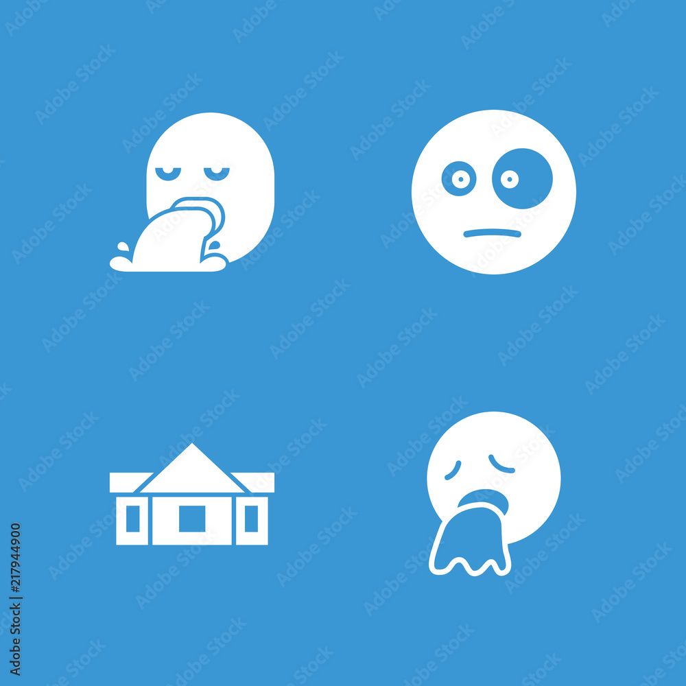 Collection of 4 gesture filled icons