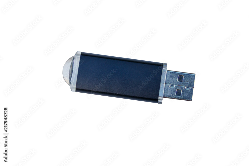 USB memory stick or flash drive isolated on white background USB memory stick or flash drive isolated on white background