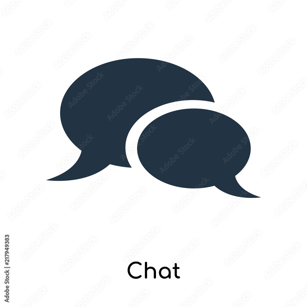 Chat icon vector isolated on white background, Chat sign Chat icon vector isolated on white background, Chat sign