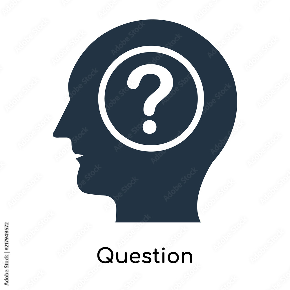 Question icon vector isolated on white background, Question sign Question icon vector isolated on white background, Question sign