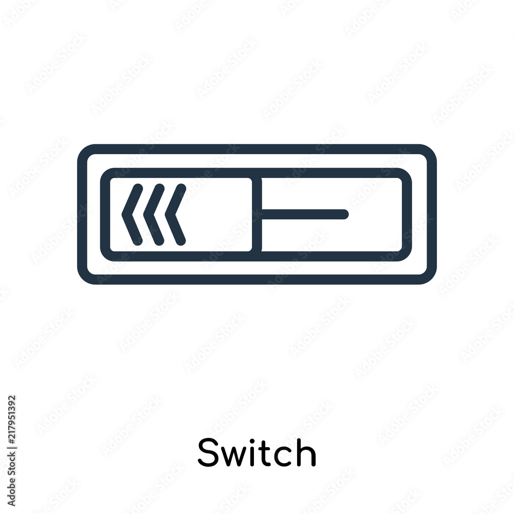 Switch icon vector isolated on white background, Switch sign , line symbols or linear logo design in outline style Switch icon vector isolated on white background, Switch sign , line symbols or linear logo design in outline style