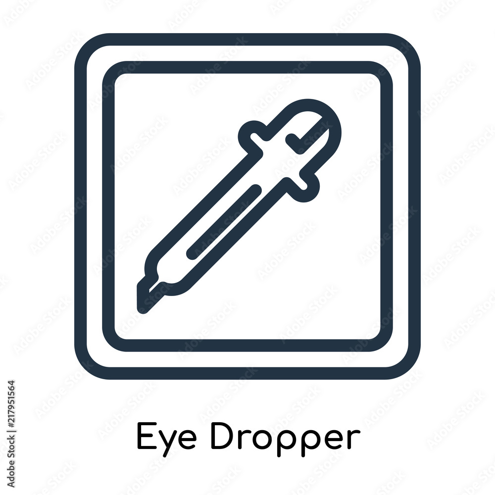 Eye Dropper icon vector isolated on white background, Eye Dropper sign , line symbols or linear logo design in outline style Eye Dropper icon vector isolated on white background, Eye Dropper sign , line symbols or linear logo design in outline style