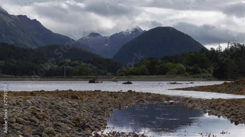Storm over Harbor and Mountains of Sitka Alaska photo