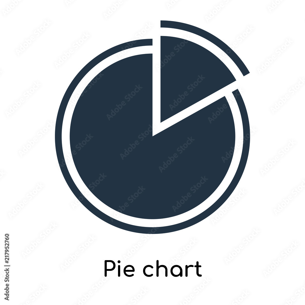 Pie chart icon vector isolated on white background, Pie chart sign Pie chart icon vector isolated on white background, Pie chart sign