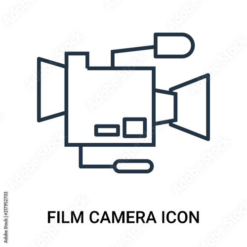 film camera icon isolated on white background. Modern and editable film camera icon. Simple icons vector illustration.