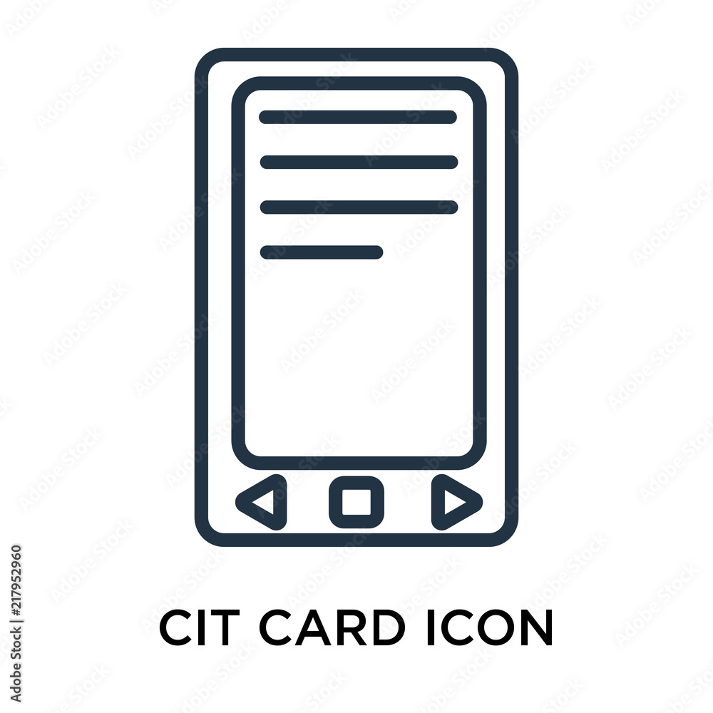 Credit card icon vector isolated on white background, Credit card sign , thin symbol or stroke element design in outline style Credit card icon vector isolated on white background, Credit card sign , thin symbol or stroke element design in outline style