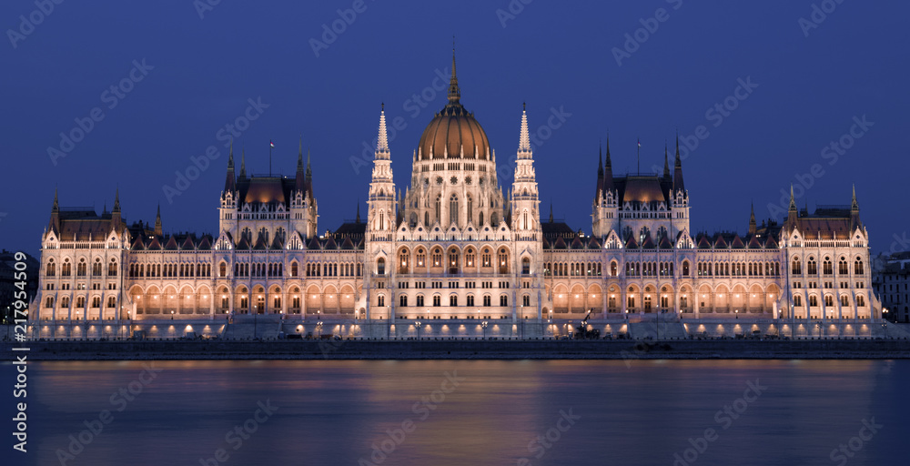 Parliament building on Danube, Budapest