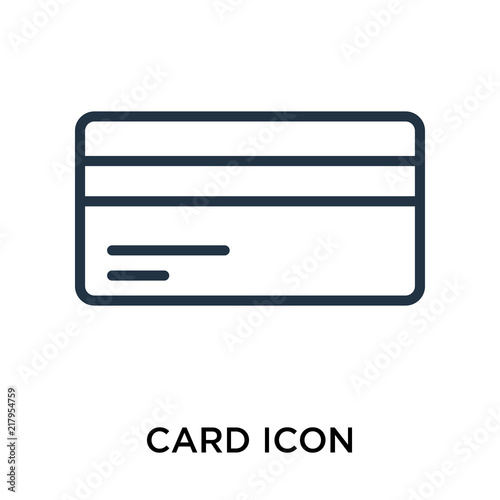 Free Download card icon isolated on white background. Simple and editable card icons. Modern icon vector illustration. - GFXLoad