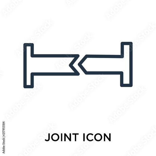 joint icon isolated on white background. Simple and editable joint icons. Modern icon vector illustration.