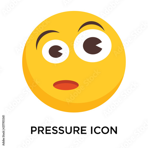 Pressure icon vector isolated on white background, Pressure sign
