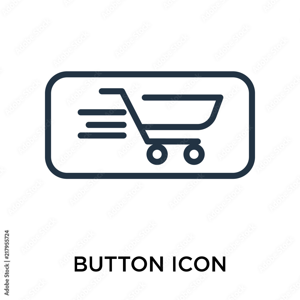 button icon isolated on white background. Simple and editable button icons. Modern icon vector illustration. button icon isolated on white background. Simple and editable button icons. Modern icon vector illustration.