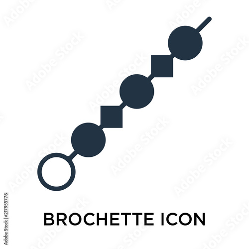 brochette icons isolated on white background. Modern and editable brochette icon. Simple icon vector illustration.