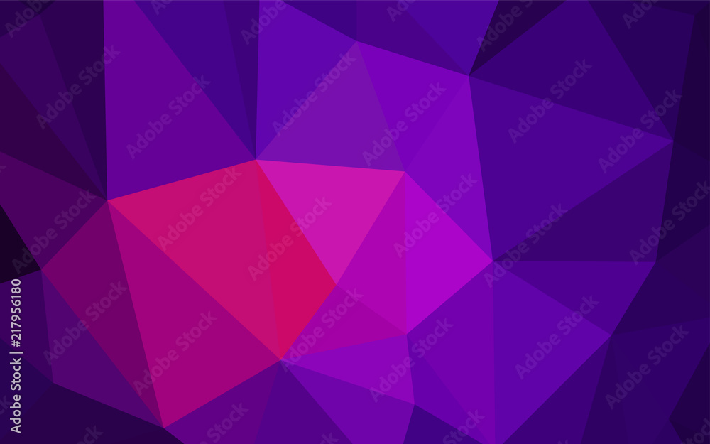 Light Purple vector abstract polygonal template. Light Purple vector abstract polygonal template.