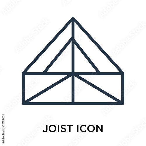 joist icon isolated on white background. Simple and editable joist icons. Modern icon vector illustration.