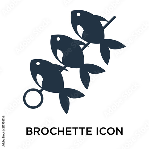 brochette icons isolated on white background. Modern and editable brochette icon. Simple icon vector illustration.