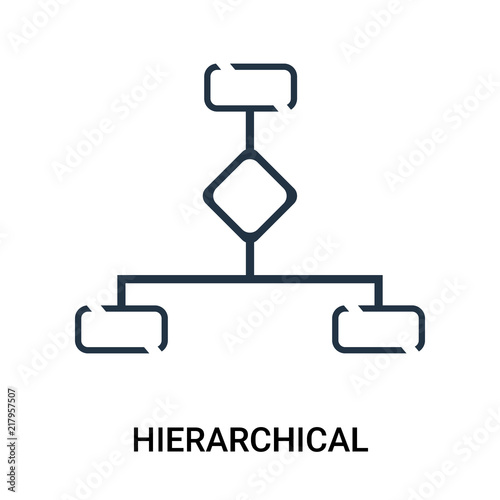 hierarchical structure icon on white background. Modern icons vector illustration. Trendy hierarchical structure icons