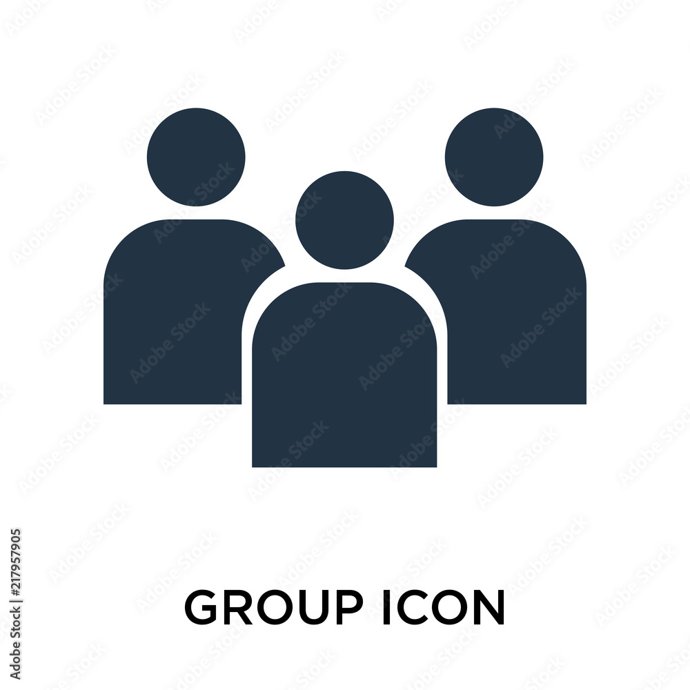 group icon isolated on white background. Simple and editable group icons. Modern icon vector illustration. group icon isolated on white background. Simple and editable group icons. Modern icon vector illustration.