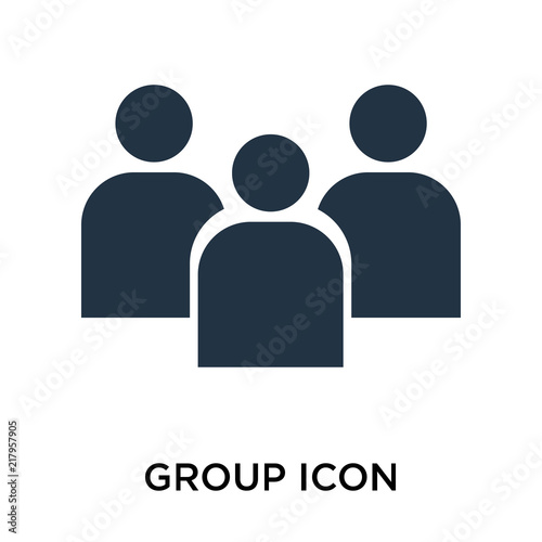 group icon isolated on white background. Simple and editable group icons. Modern icon vector illustration.