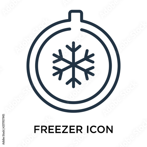 freezer icon isolated on white background. Simple and editable freezer icons. Modern icon vector illustration.