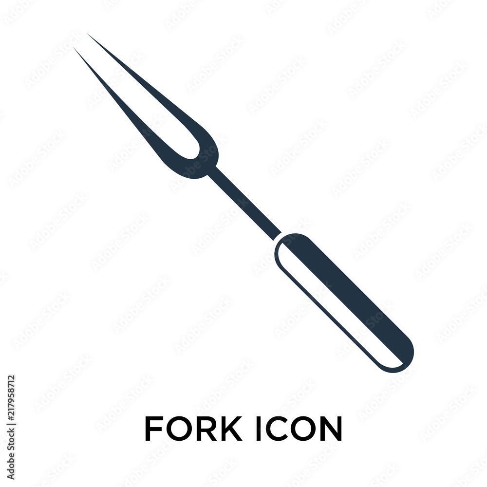fork icons isolated on white background. Modern and editable fork icon. Simple icon vector illustration. fork icons isolated on white background. Modern and editable fork icon. Simple icon vector illustration.