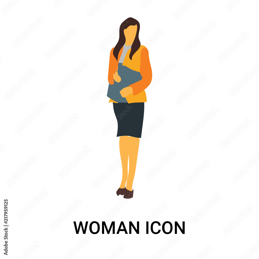 woman icon isolated on white background. Simple and editable woman icons. Modern icon vector illustration. woman icon isolated on white background. Simple and editable woman icons. Modern icon vector illustration.
