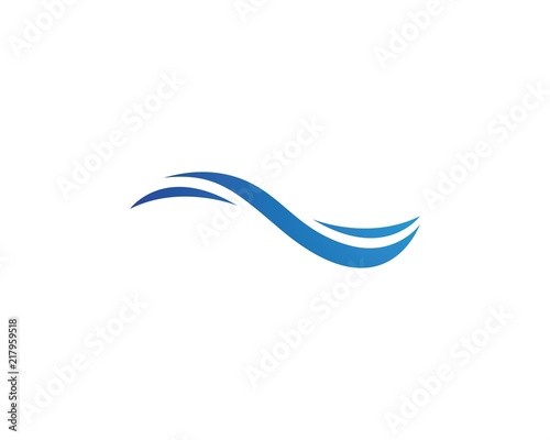 Water Wave symbol and icon Logo Template