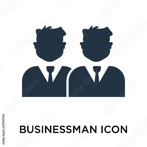 businessman icon isolated on white background. Simple and editable businessman icons. Modern icon vector illustration.
