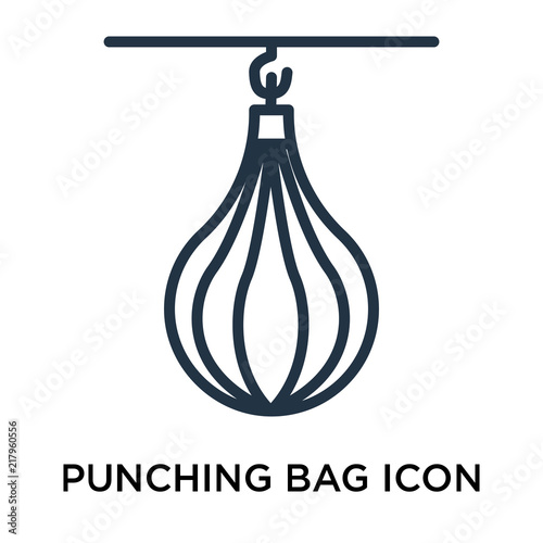 punching bag icons isolated on white background. Modern and editable punching bag icon. Simple icon vector illustration.
