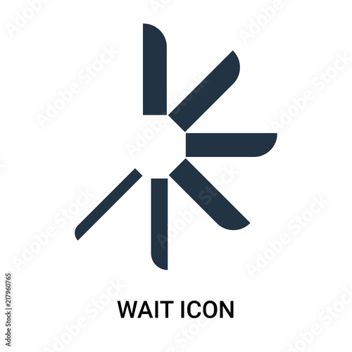 wait icon isolated on white background. Modern and editable wait icon. Simple icons vector illustration.