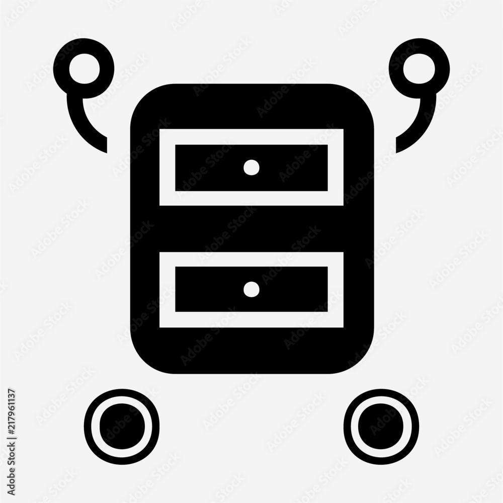 Glyph hospital cart pixel perfect vector icon Glyph hospital cart pixel perfect vector icon