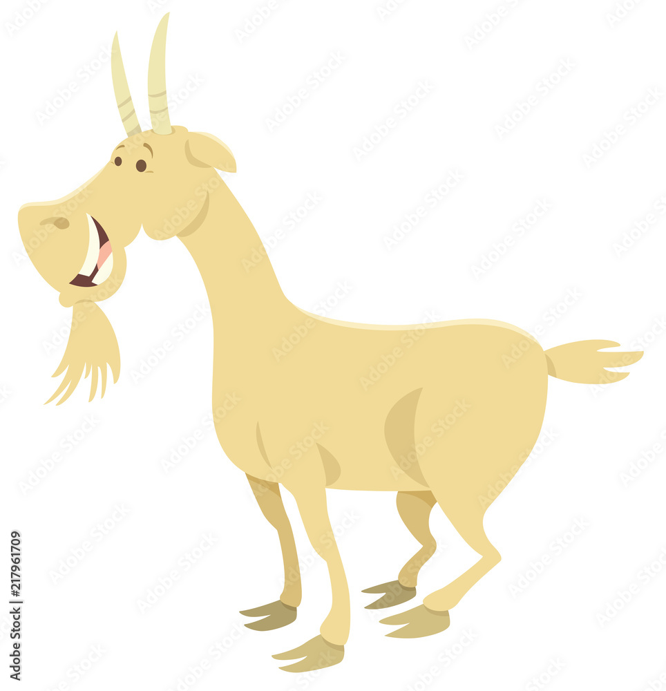 happy goat farm animal character happy goat farm animal character