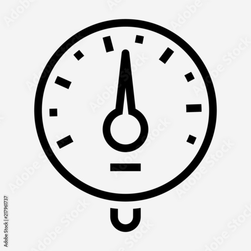 Outline sphygmomanometer pixel perfect vector icon