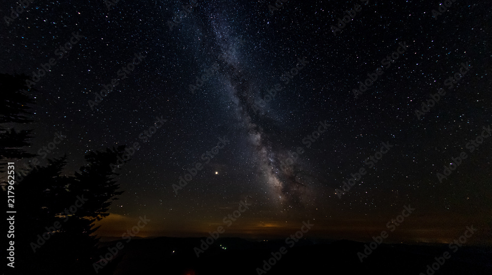 A clear view of the Milky Way from the dark skies of Spruce Knob in West Virginia A clear view of the Milky Way from the dark skies of Spruce Knob in West Virginia