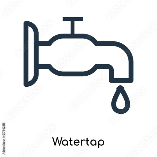 watertap icons isolated on white background. Modern and editable watertap icon. Simple icon vector illustration.