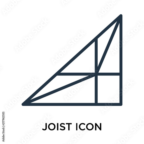 joist icon isolated on white background. Simple and editable joist icons. Modern icon vector illustration.