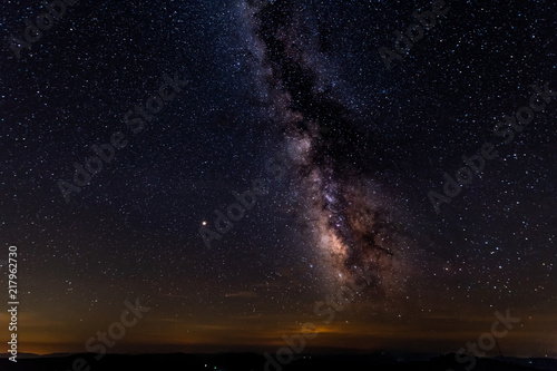 A clear view of the Milky Way from the dark skies of Spruce Knob in West Virginia