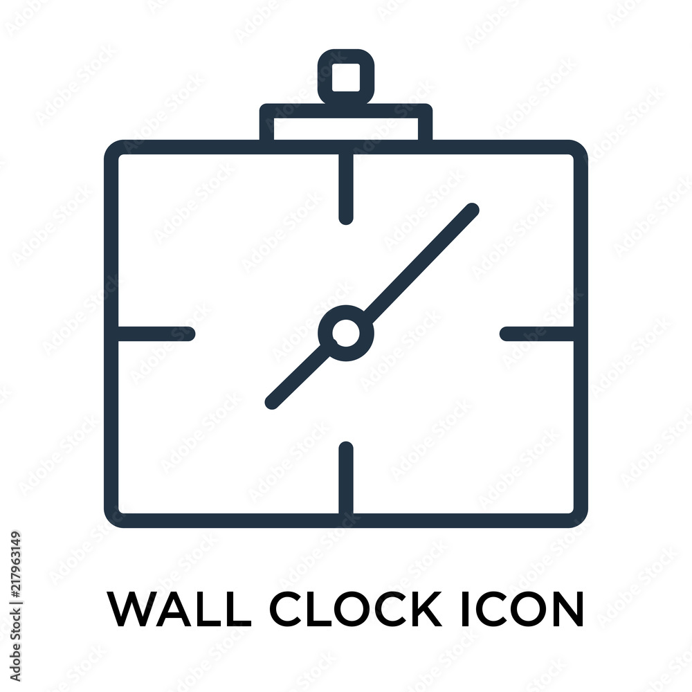 wall clock icons isolated on white background. Modern and editable wall clock icon. Simple icon vector illustration. wall clock icons isolated on white background. Modern and editable wall clock icon. Simple icon vector illustration.