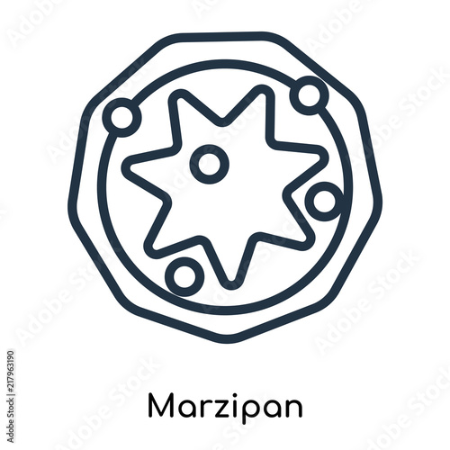 marzipan icon isolated on white background. Modern and editable marzipan icon. Simple icons vector illustration.