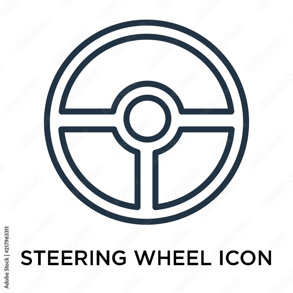 steering wheel icon isolated on white background. Simple and editable steering wheel icons. Modern icon vector illustration.