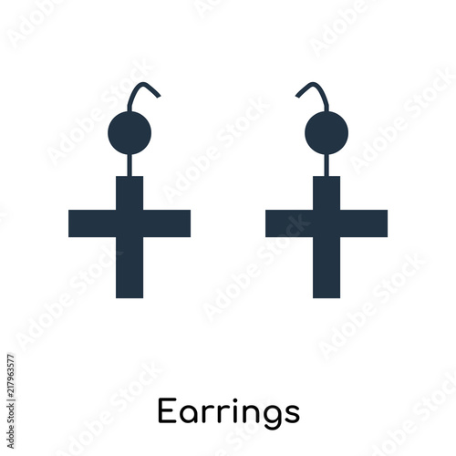 earrings icons isolated on white background. Modern and editable earrings icon. Simple icon vector illustration.