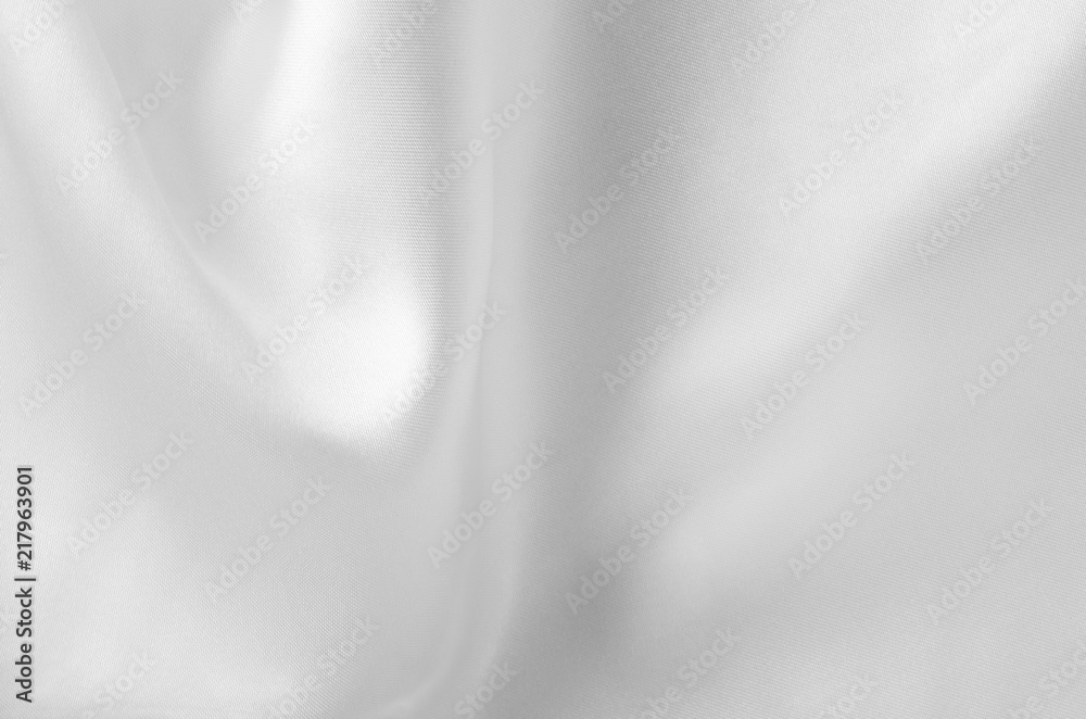 Fototapeta premium Softly Draping White Satin Background Texture