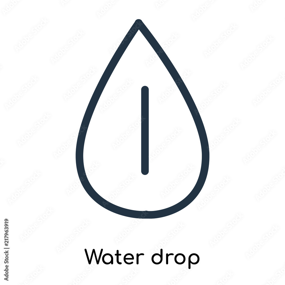 water drop icons isolated on white background. Modern and editable water drop icon. Simple icon vector illustration.