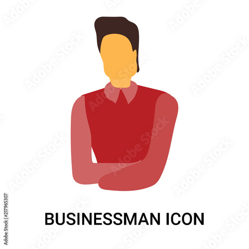 Fototapeta Naklejka Na Ścianę i Meble -  businessman icon isolated on white background. Simple and editable businessman icons. Modern icon vector illustration.