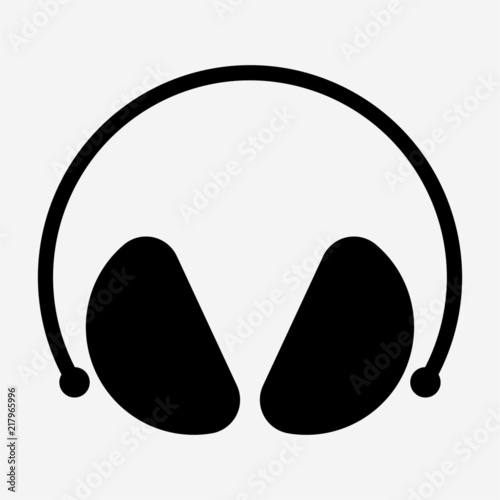 Glyph earmuffs pixel perfect vector icon