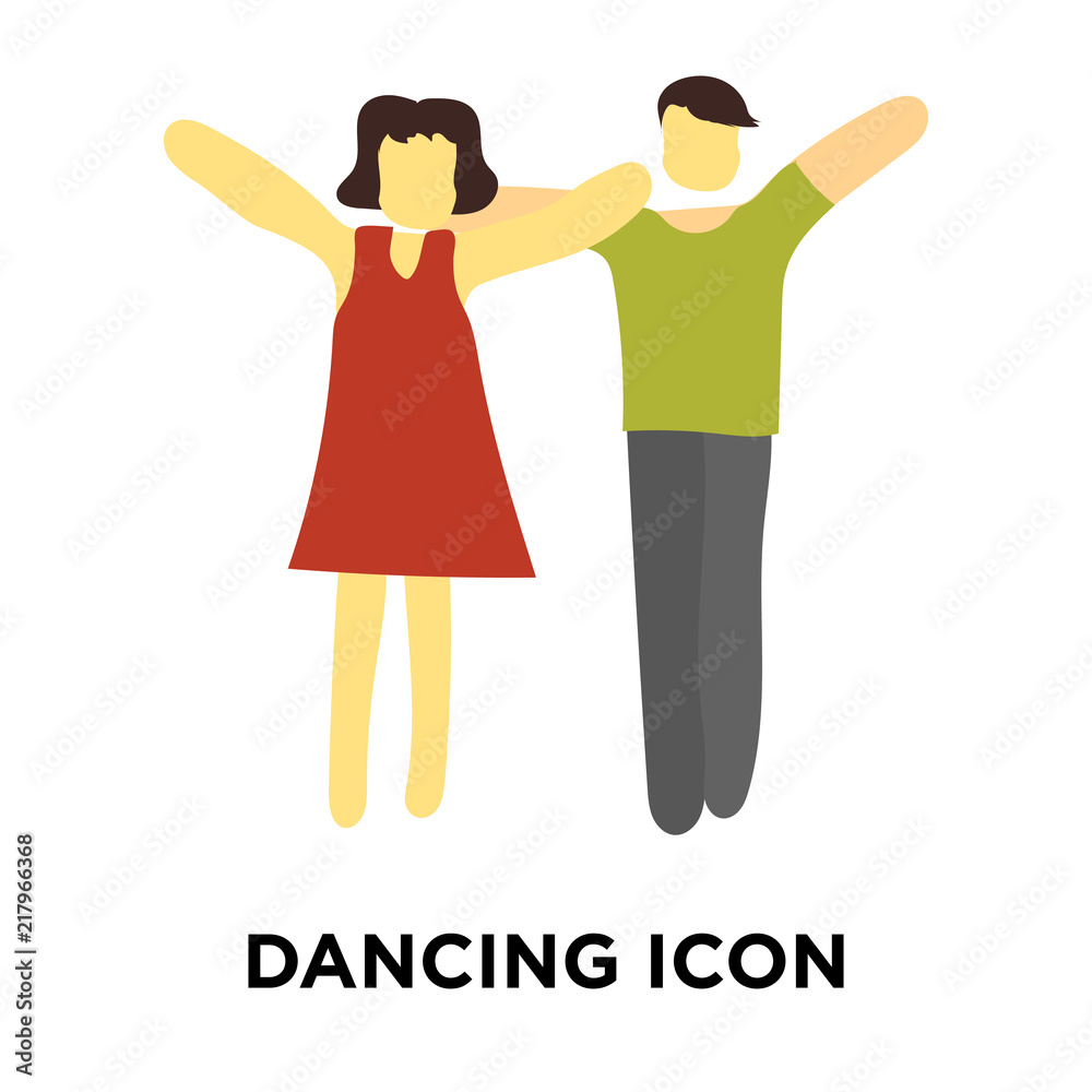 dancing icon isolated on white background. Simple and editable dancing icons. Modern icon vector illustration. dancing icon isolated on white background. Simple and editable dancing icons. Modern icon vector illustration.